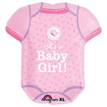 It's a Baby Girl Onesie 24″ Foil Balloon by Anagram from Instaballoons