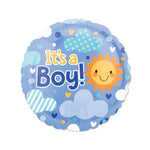 It's a Boy Clouds Sky 18″ Foil Balloon by Anagram from Instaballoons