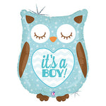 It's a Boy Owl 26″ Foil Balloon by Betallic from Instaballoons