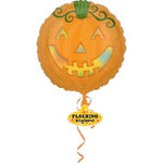 Jack -O-Lantern Flashing Lights Balloon 30″ Foil Balloon by Anagram from Instaballoons