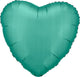 Jade Green Satin Luxe Heart 19″ Balloon
