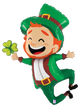 Jumping Leprechaun 39″ Balloon