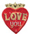 Just My Type Love Heart 23″ Foil Balloon by Anagram from Instaballoons
