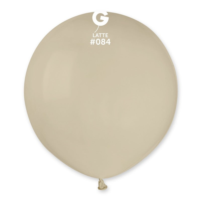 Latte 19″ Latex Balloons (25 count) – instaballoons Wholesale