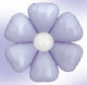 Pastel Lavender Daisy Flower Globos de 16″ (3 unidades)