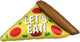 Let's Eat Pizza Slice 45″ Balloon