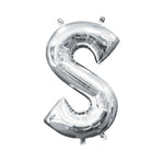 Letter S - Anagram - Silver 16″ Foil Balloon by Anagram from Instaballoons