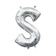 Letter S - Anagram - Silver 16″ Balloon