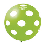 Light Green with White Polka Dots 31″ Latex Balloon by Gemar from Instaballoons