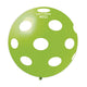 Light Green with White Polka Dots 31″ Latex Balloon