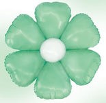 Pastel Green Daisy Flower 16″ Balloons (3 count)