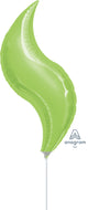 Lime Curve Mermaid Tail (requires heat-sealing) 15″ Balloons (5 count)