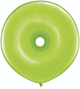 Lime Green Geo Donut 16″ Latex Balloons (25 count)
