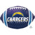 Los Angeles Chargers Football 17″ Foil Balloon by Anagram from Instaballoons