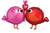 Love Birds 38″ Foil Balloon by Anagram from Instaballoons