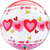 Love Connected Hearts 22″ Bubble Balloon by Qualatex from Instaballoons