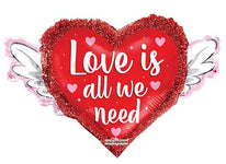 Love Is All We Need 28″ Foil Balloon by Convergram from Instaballoons