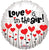 Love is in the Air! 18″ Foil Balloon by Convergram from Instaballoons