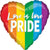 Love is Love Rainbow Pride Heart 18″ Foil Balloon by Anagram from Instaballoons