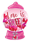 Love Is Sweet Candy Machine 28″ Foil Balloon by Convergram from Instaballoons
