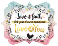 Love is You Marquee 18″ Foil Balloon by Convergram from Instaballoons