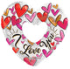 Love Trendy Hearts (requiere termosellado) Globos de 9″ (10 unidades)