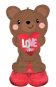 Globo Love You Brown Bear AirLoonz 49″