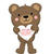 Love You Mom Bear 30″ Foil Balloon by Anagram from Instaballoons
