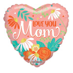  Love You Mom Gellibean 18″ Foil Balloon by Convergram from Instaballoons