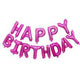Pink Happy Birthday Air-Fill 16″ Balloon Banner Kit