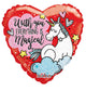 Magical Love Unicorn 18″ Balloon