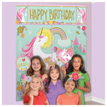 Magical Unicorn Birthday Backdrop with Props by Amscan from Instaballoons