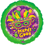 Mardi Gras 18″ Foil Balloon by Anagram from Instaballoons