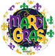 Mardi Gras Elements 18″ Balloon