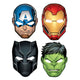 Marvel Avengers Powers Unite Máscaras de papel (8 unidades)
