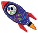 Happy Birthday Space Rocket 40″ Balloon