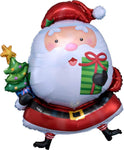 Mayflower Mylar & Foil Christmas Santa With Tree 37″ Balloon
