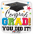 Mayflower Mylar & Foil Congrats Grad You Did It 28″ Balloon