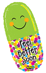 Mayflower Mylar & Foil Feel Better Soon Pill 29″ Balloon