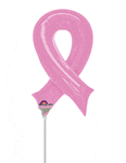 Mayflower Mylar & Foil Pink Ribbon 14″ Balloon