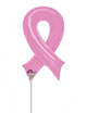 Pink Breast Cancer Ribbon 14″ Balloon (requires heat-sealing)