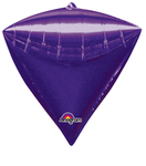 Mayflower Mylar & Foil Purple Diamond 17″ Balloon