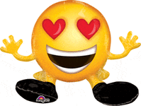 Mayflower Mylar & Foil Sitting Emoticon  19″ Balloon