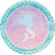 Mermaid Shine Plates 9″ (8 count)