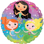Mermaids 18″ Foil Balloon by Anagram from Instaballoons
