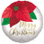 Merry Christmas Poinsettia 18″ Foil Balloon by Anagram from Instaballoons