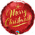 Merry Christmas Red Gold Script 18″ Foil Balloon by Qualatex from Instaballoons