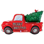Merry Christmas Truck 47″ Foil Balloon by Betallic from Instaballoons