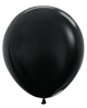 Metallic Black 18″ Latex Balloons (25 count)