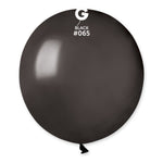 Metallic Black 19″ Latex Balloons by Gemar from Instaballoons